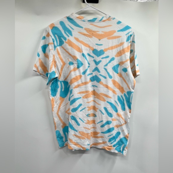 Nike White Tye Dye Colorful Athletic Tee Short Sleeve Shirt Size M - Picture 5 of 8